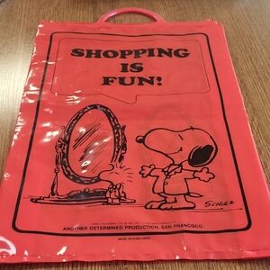 VTG Snoopy "Shopping is Fun" Bag